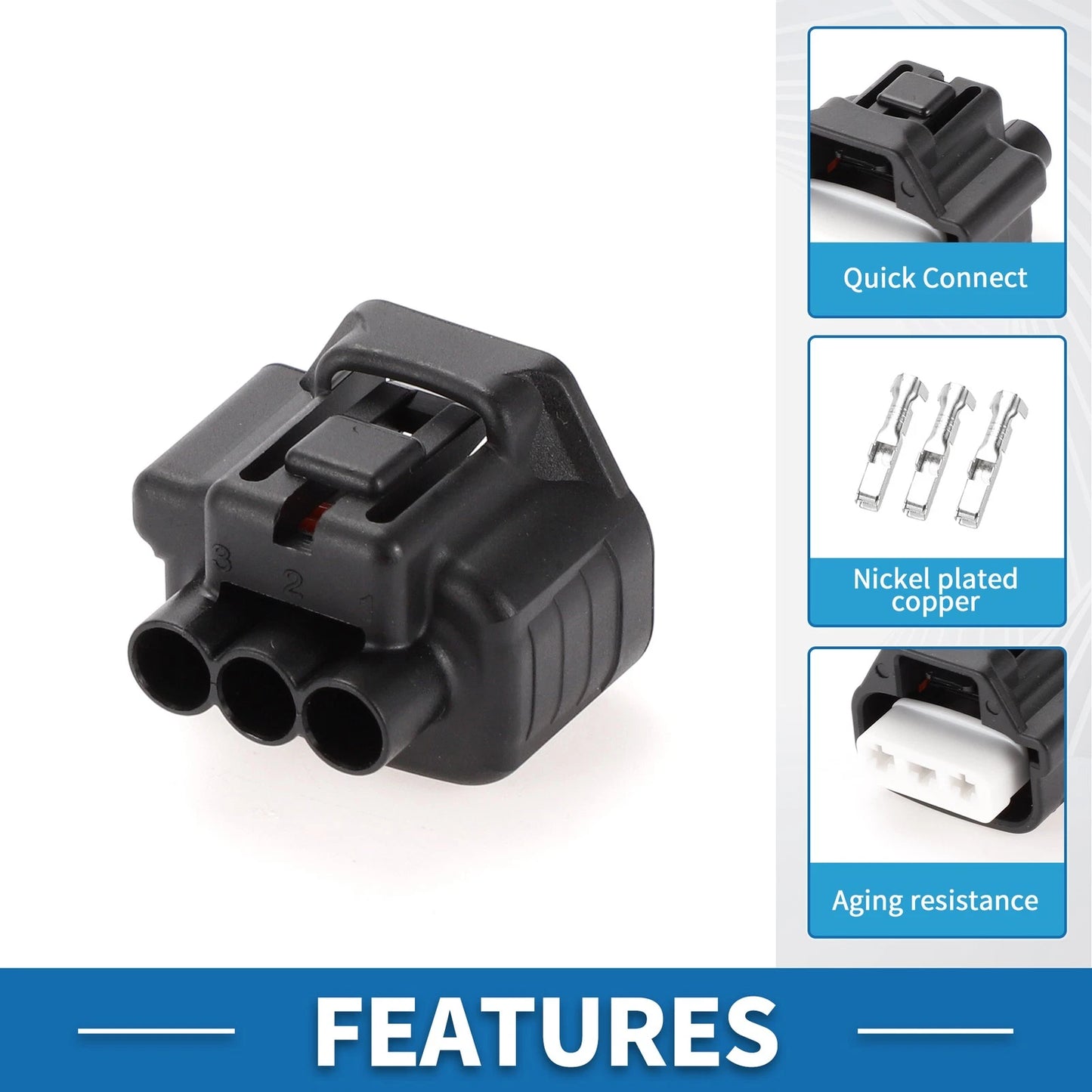 Wiper Spray Washer Connector Plug for Toyota Lexus