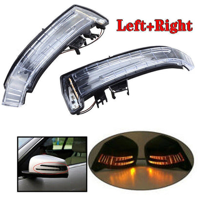 Wing Mirror Cover Cap & Indicator Light for Benz W246 W204 W212 X156 (2011-2018)