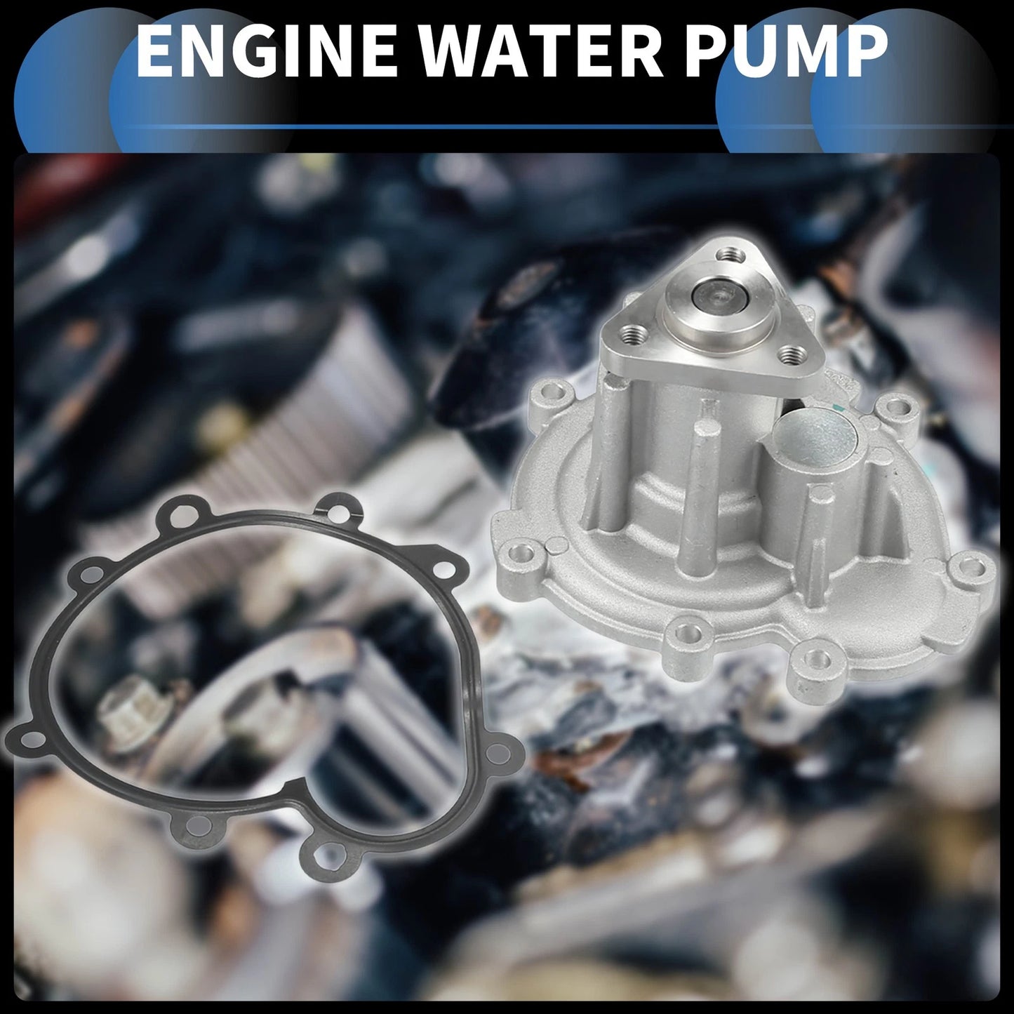 Water Pump with Gasket Kit for Porsche Cayenne (2002-2006)