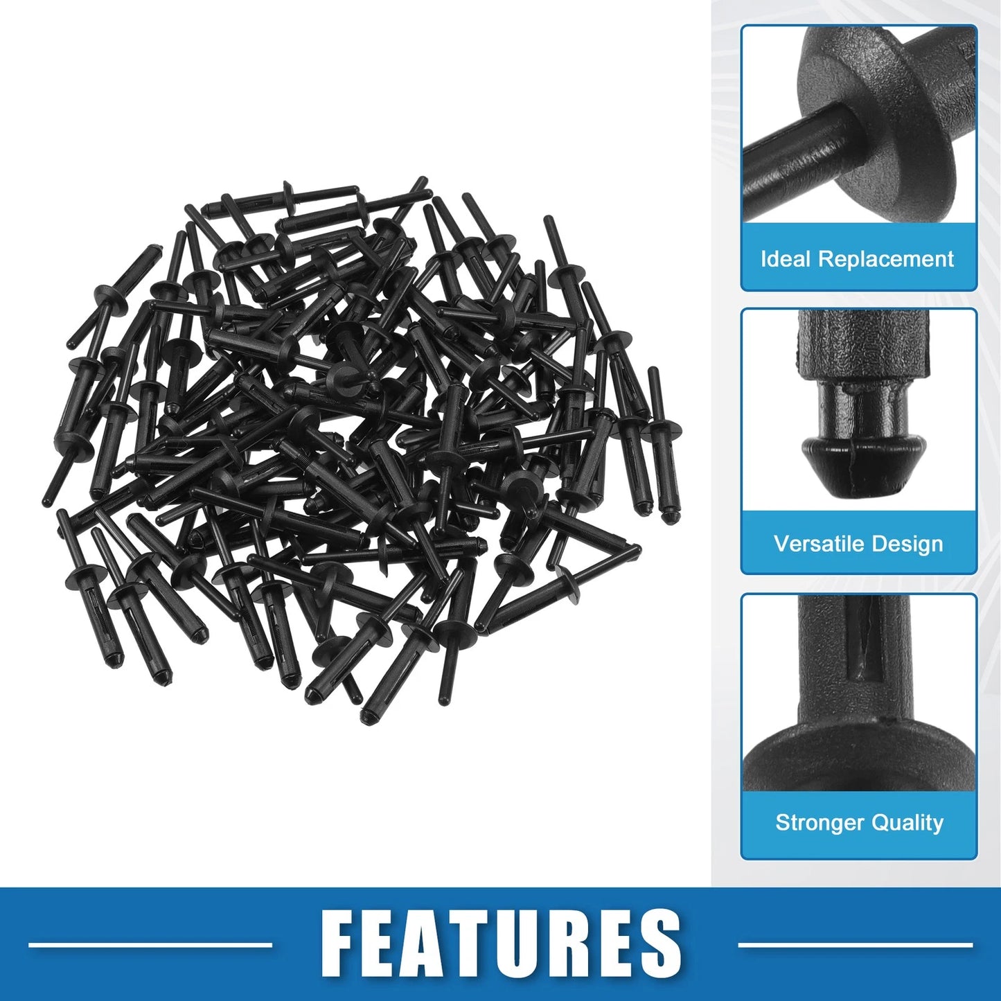 100x Bumper Retainer Clips for Dodge Nitro (2007 - 2011)