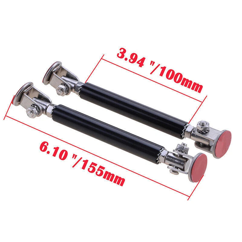 4"-6" Front Bumper Lip Splitter Strut Rod Tie Support Bar for Honda