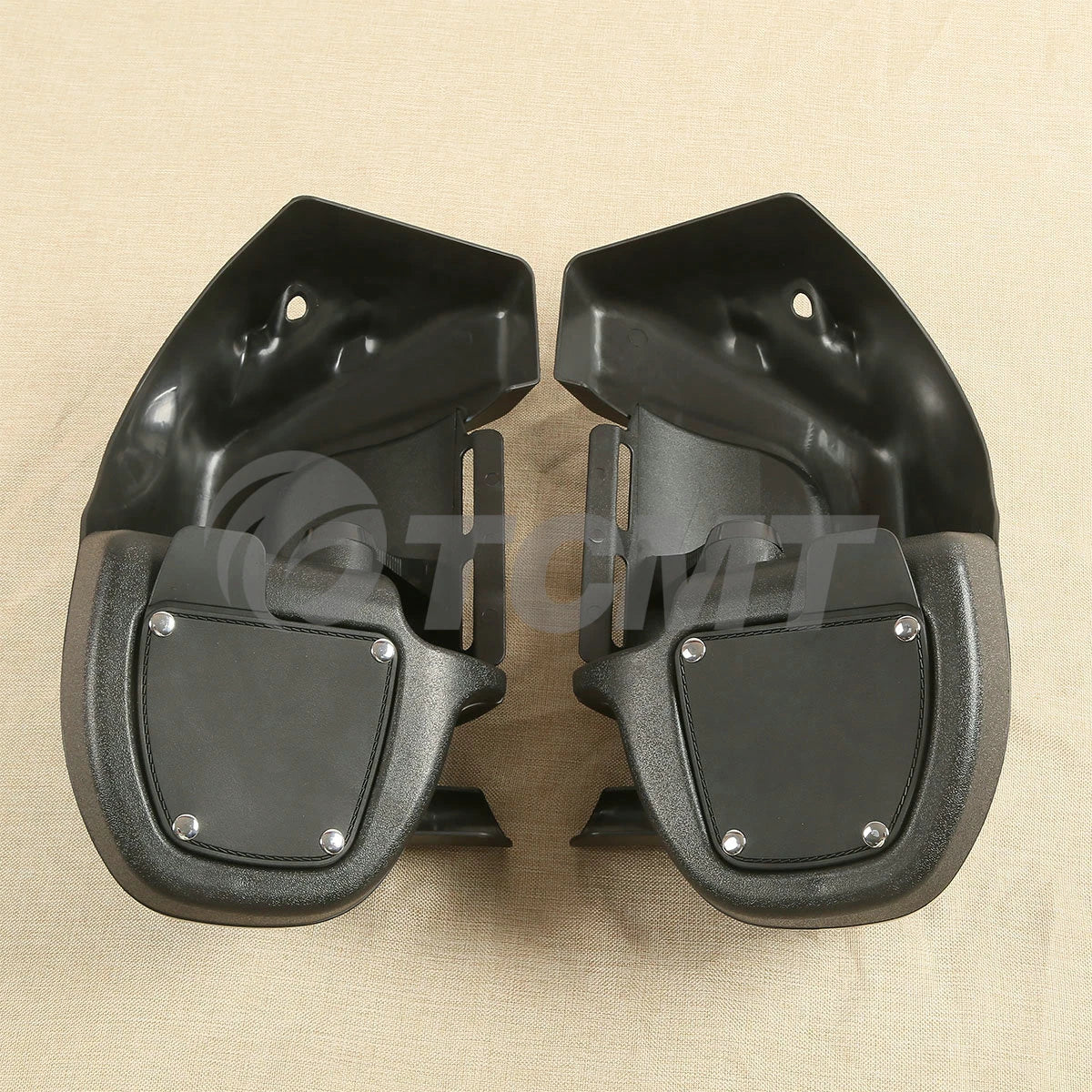 Matte Black Lower Vented Leg Fairing Glove Box for Harley Touring (1983-2013)