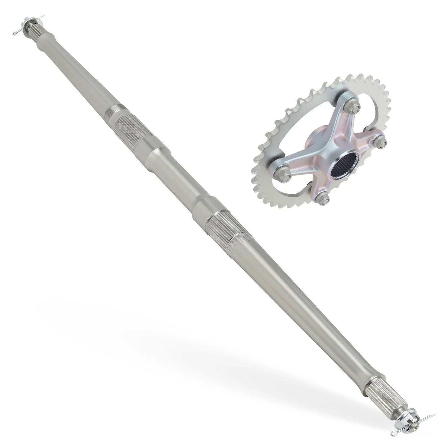 Rear Axle Shaft w/ Collar Sprocket Hub Kit for Yamaha YFZ450 (2004–2005)