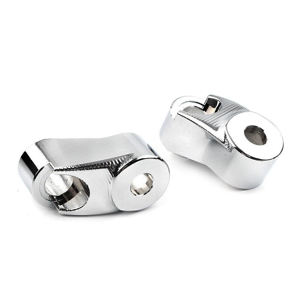 Chrome Front Turn Signal Mount for Harley Sportster FXR 39mm 49mm Forks