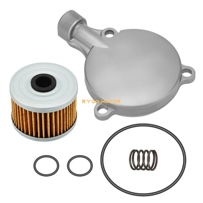 Oil Filter Cover & Filter w/Spring O-Ring 2 x Honda Rancher TRX350 (2000–2006)