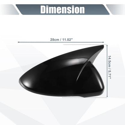 Rearview Mirror Cover Overlay Gloss Black for Kia Forte Cerato K3 (19-24)