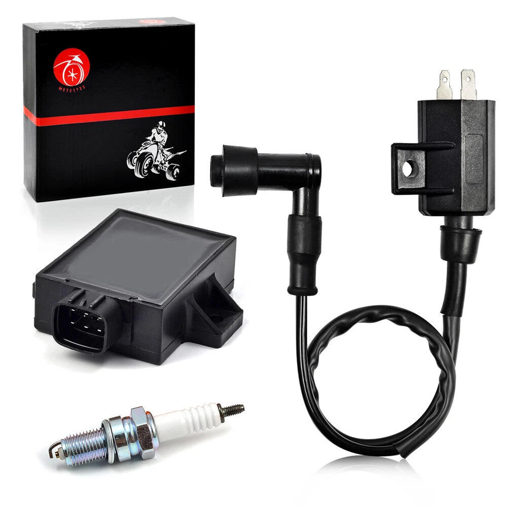 Ignition Coil Spark Plug CDI Kit for Kawasaki KLF220 1996-2002 Bayou 220