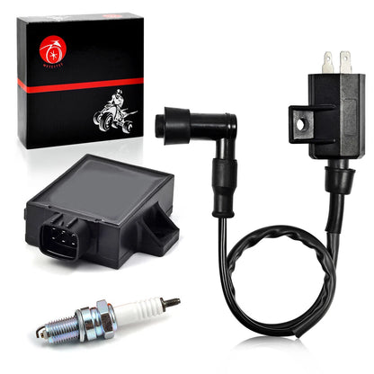 Ignition Coil Spark Plug CDI Kit for Kawasaki KLF220 1996-2002 Bayou 220