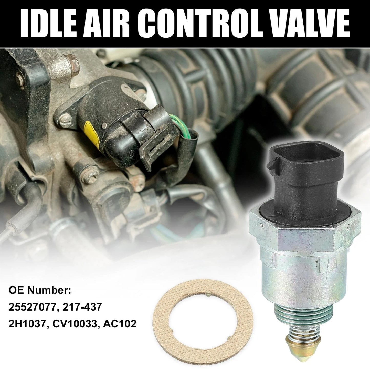 Idle Air Control Valve with Gasket for Buick Roadmaster (1991–1996)