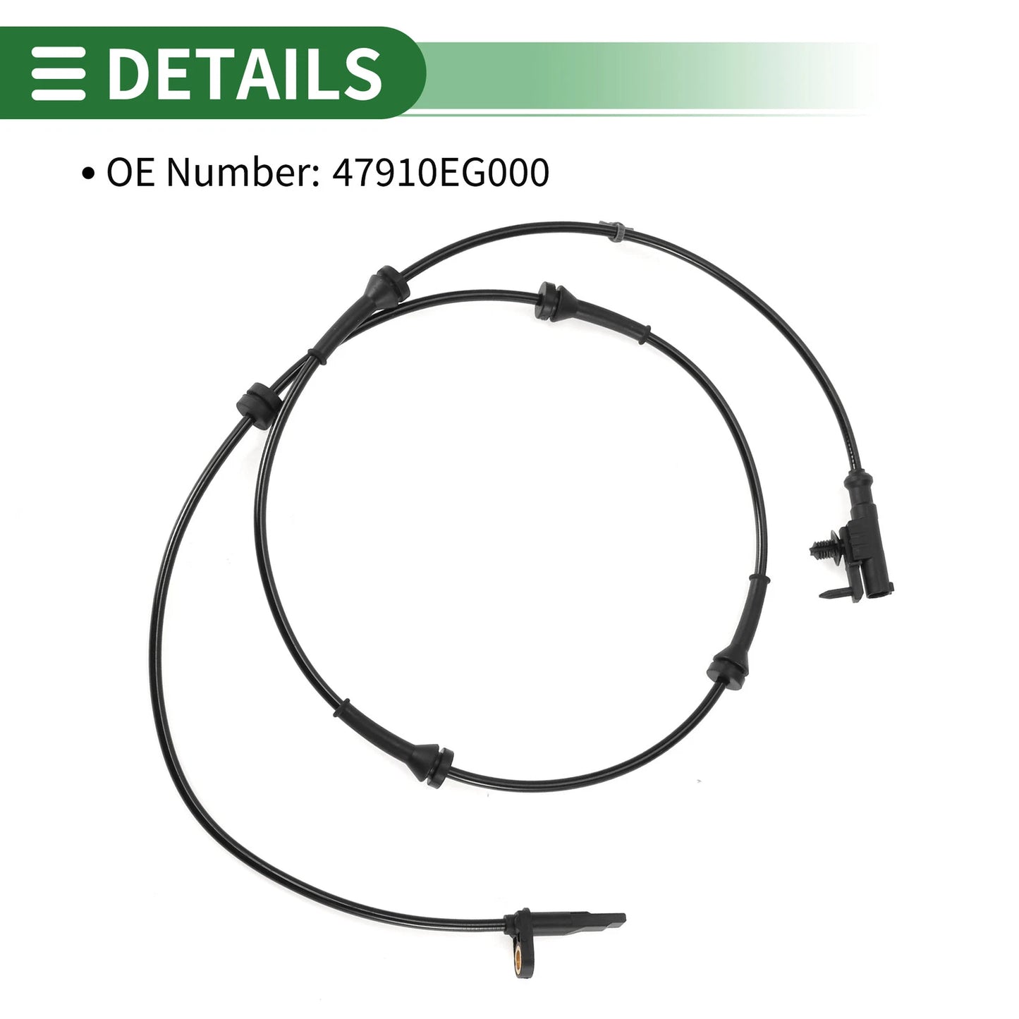 2x ABS Wheel Speed Sensor Front Left & Right for Infiniti M35 M45 (2006 - 2010)