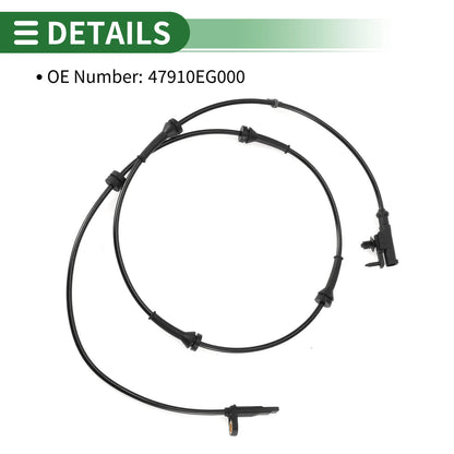 2x ABS Wheel Speed Sensor Front Left & Right for Infiniti M35 M45 (2006 - 2010)
