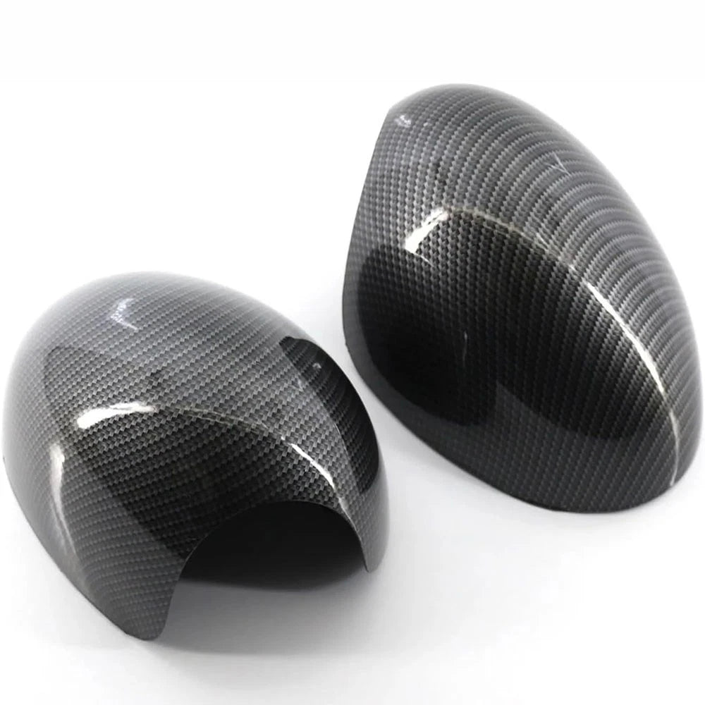 Carbon Fiber Style Mirror Cover Caps for BMW Mini (2006-2012)