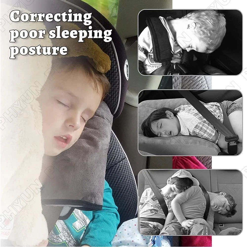Car Safety Strap Cover & Shoulder Pillow Pad Cushion for Kids Seat Belt