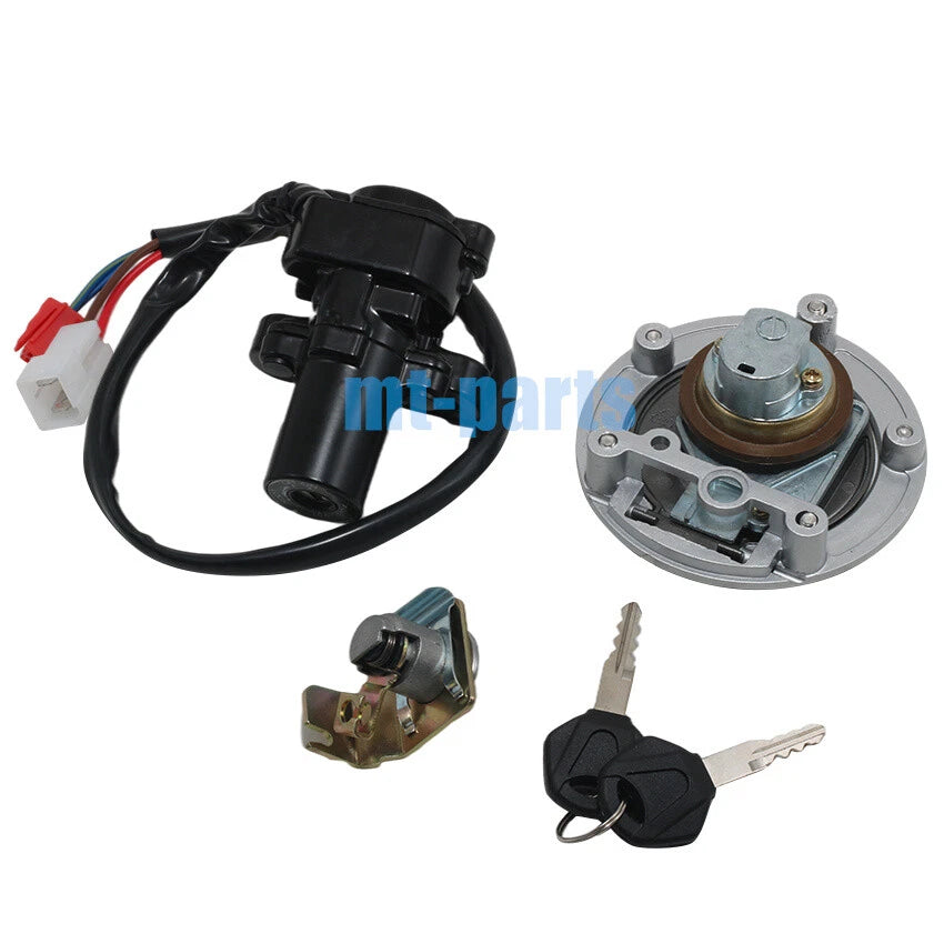 Ignition Key Switch, Fuel Tank Cap, Seat Lock Set for Yamaha YZF R6 (2006-2016)