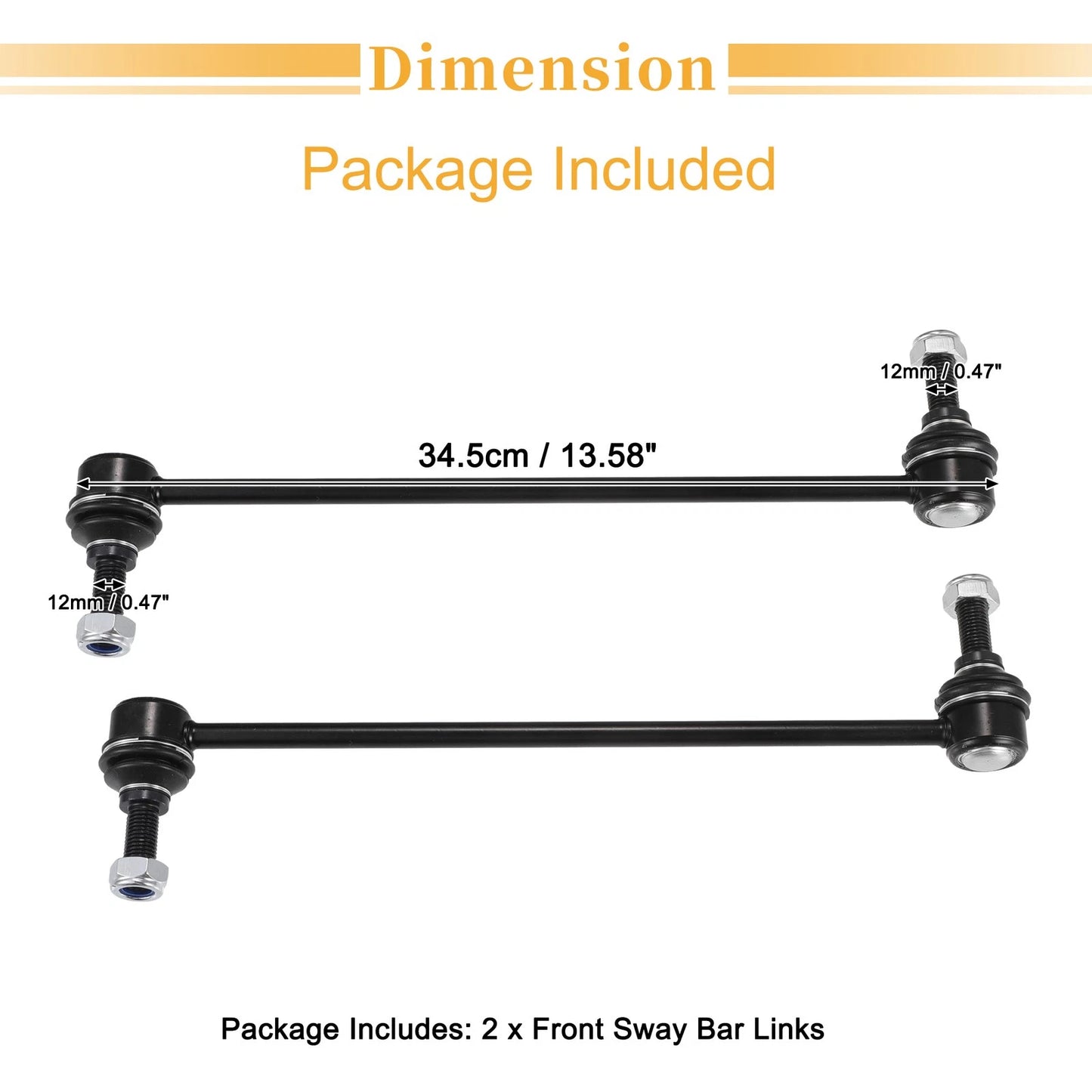 Front Stabilizer Sway Bar Link Kit for Acura MDX / Chevrolet Equinox
