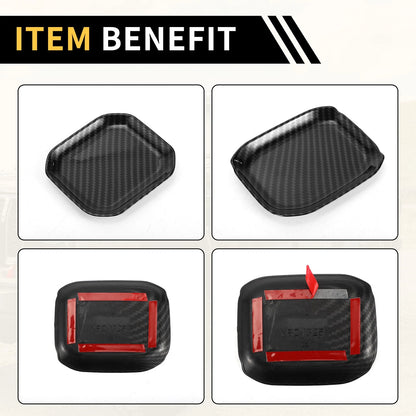 Carbon Fiber Door Handle Bowl Covers for Jeep Gladiator JT (2020-2024)