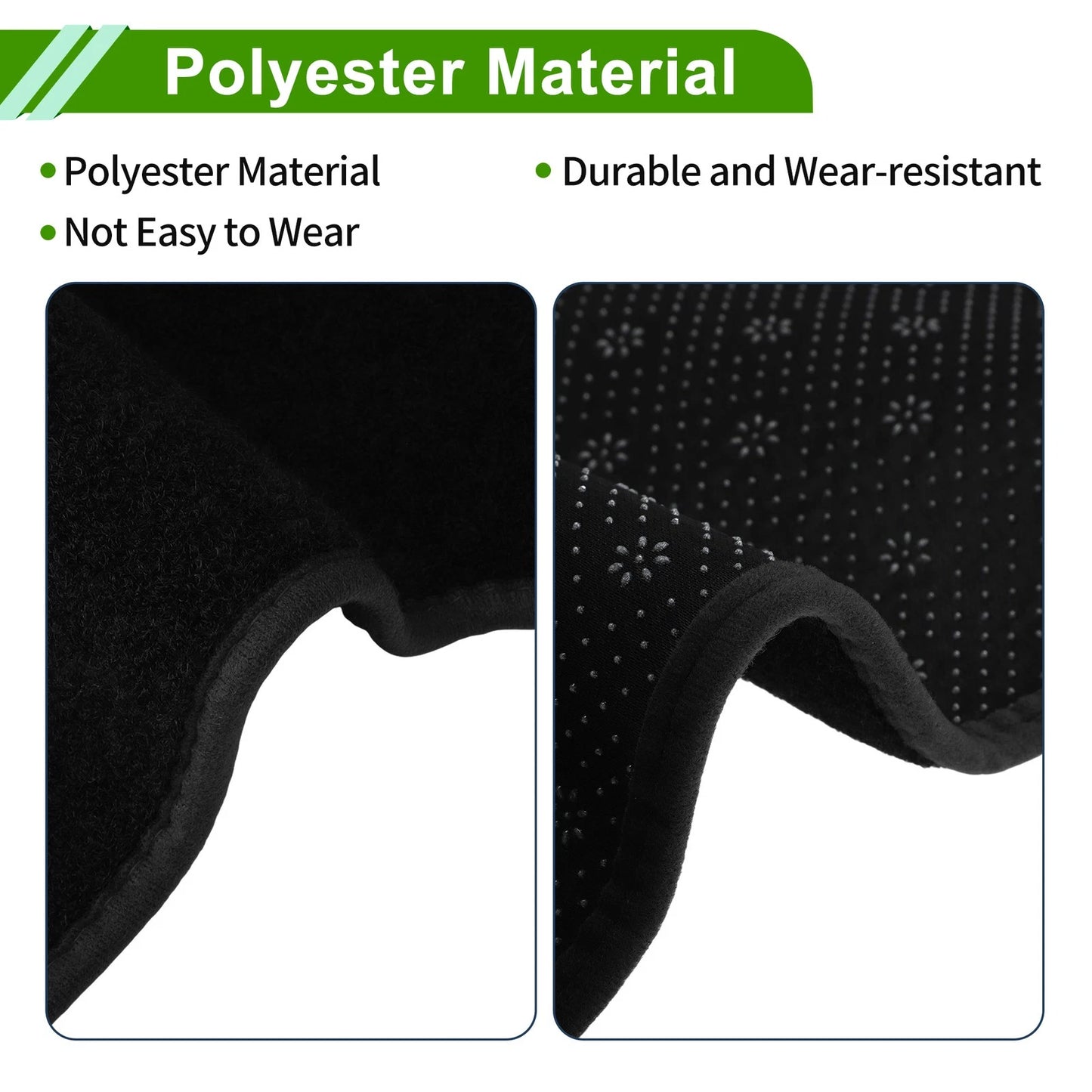 Dashboard Cover Black Polyester for Mitsubishi Delica B34A B35A B37A B38A