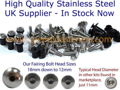 Stainless Steel Fairing & Windscreen Clip for Suzuki GSX-R600 (2011–2015)