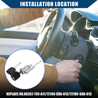 Ignition Switch Door Lock Cylinders Set for Honda (2001-2005)