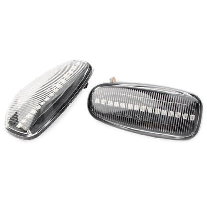 LED Sequential Dynamic Clear Side Marker Lights for Benz C E CLK Class (1995-2002)