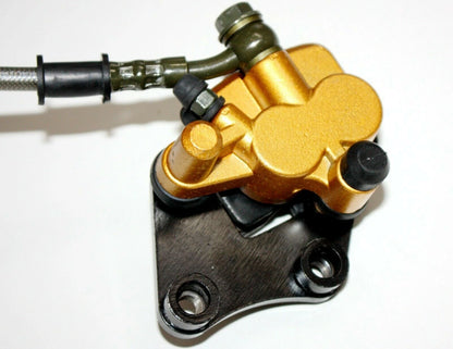 Hydraulic Front Disc Brake Caliper System Pads for 90-125cc PIT PRO Dirt Bike