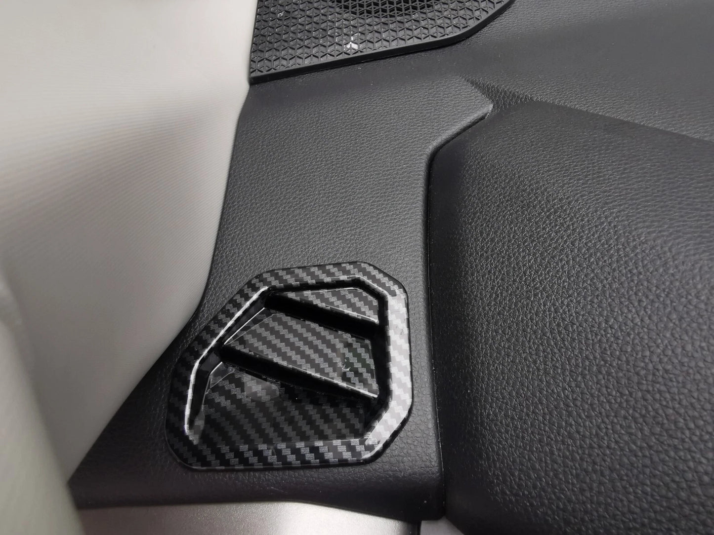 Front Upper Air Vent Outlet Carbon Fiber Cover Trim for Toyota Tundra (2022-2023)