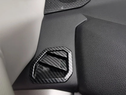Front Upper Air Vent Outlet Carbon Fiber Cover Trim for Toyota Tundra (2022-2023)