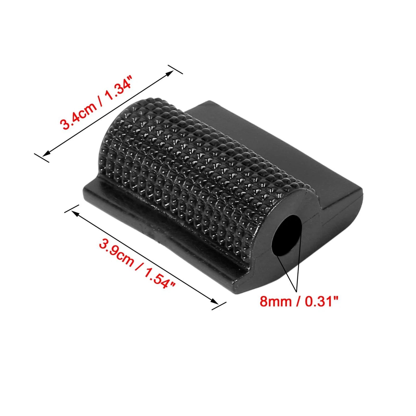 2pcs Black Gear Shift Shifter Protector Cover Anti Slip for Motorcycle