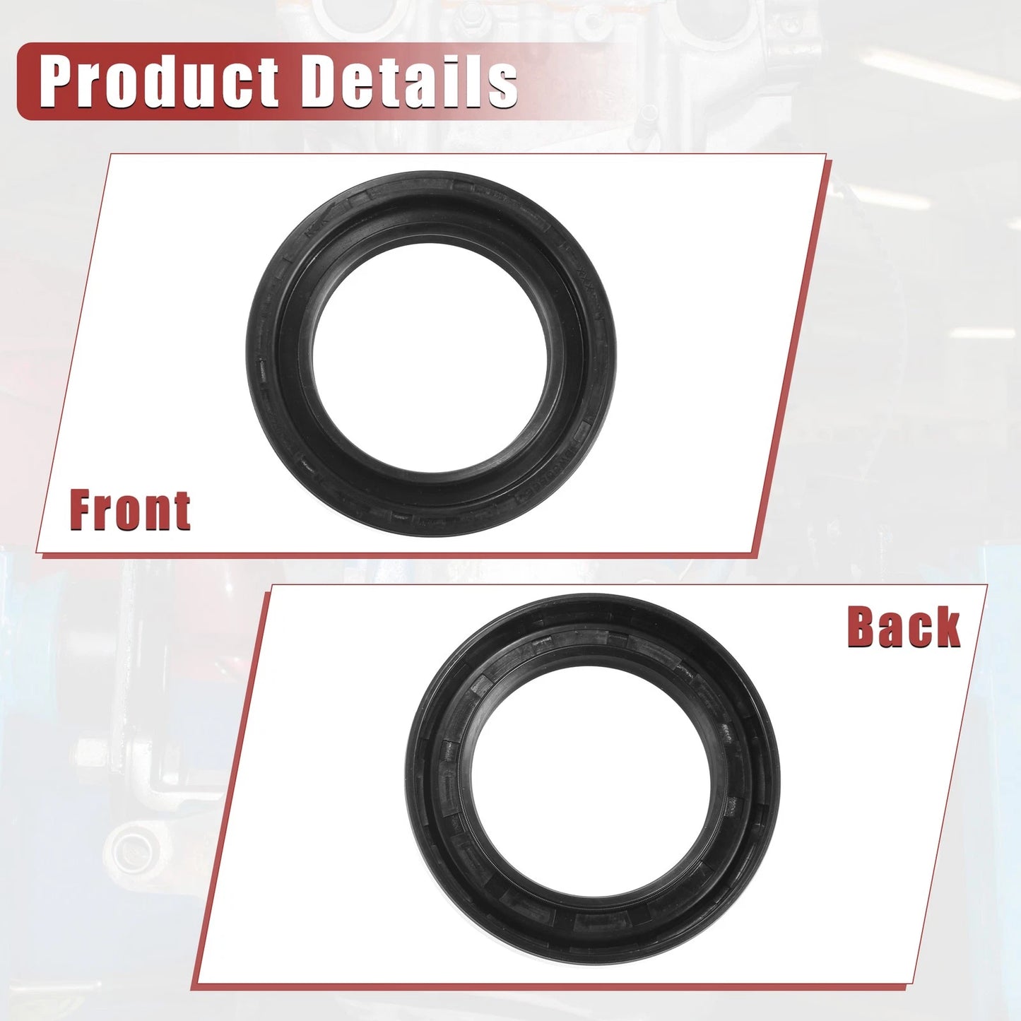 2 x Engine Crankshaft Oil Seals for Toyota Land Cruiser (1984-1988)