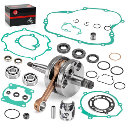 ENGINE REBUILD KIT CRANKSHAFT GASKETS BEARINGS for Kawasaki KX85 (2001–2005)