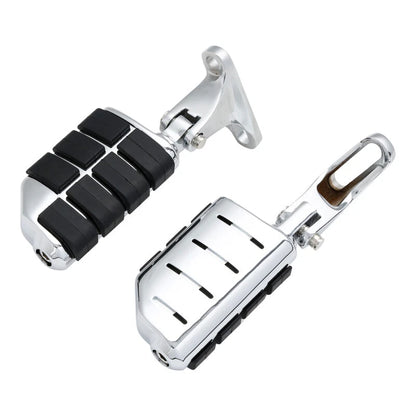 Chrome Rear Footpeg Pair for Harley Touring Street Glide (1993-2025)