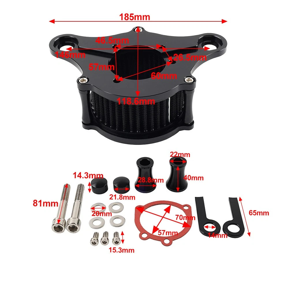 Air Cleaner Intake Filter for Harley EVO Softail Dyna FXR Touring (1991-2023)