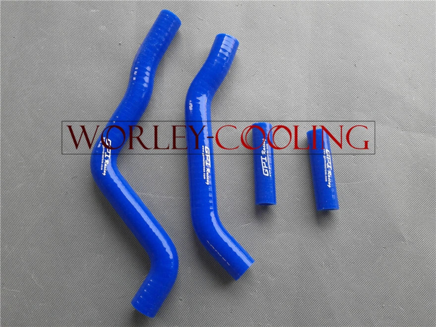 Silicone Radiator Hose for KAWASAKI KX125 (2003-2007) - Blue 2 x Pieces
