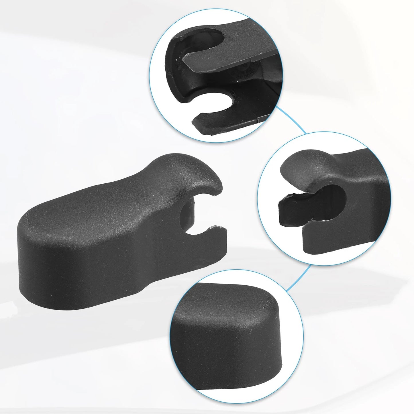 Rear Windshield Wiper Arm Nut Cap for Ford C-Max (2003-2007) Black