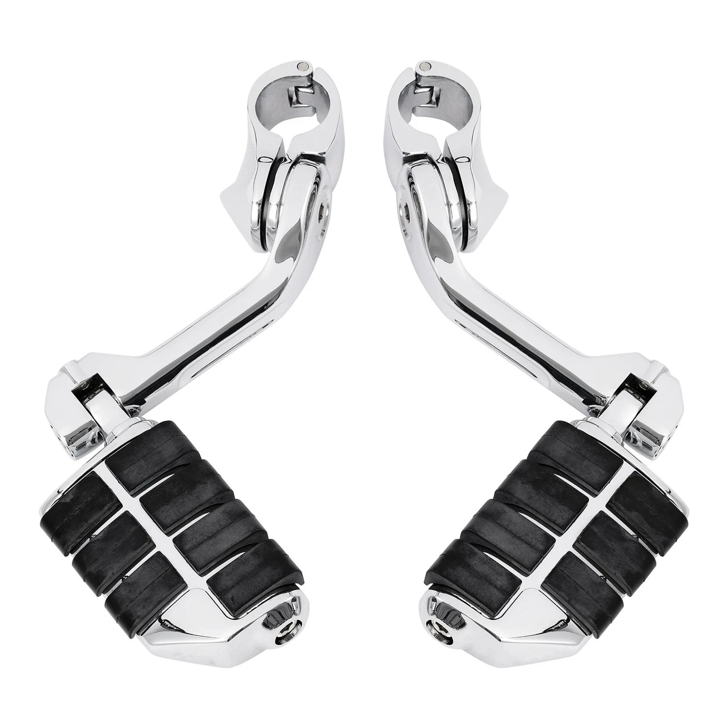 1-1/4" Chrome Footpeg Footrest Mount for Harley Touring Engine Guard
