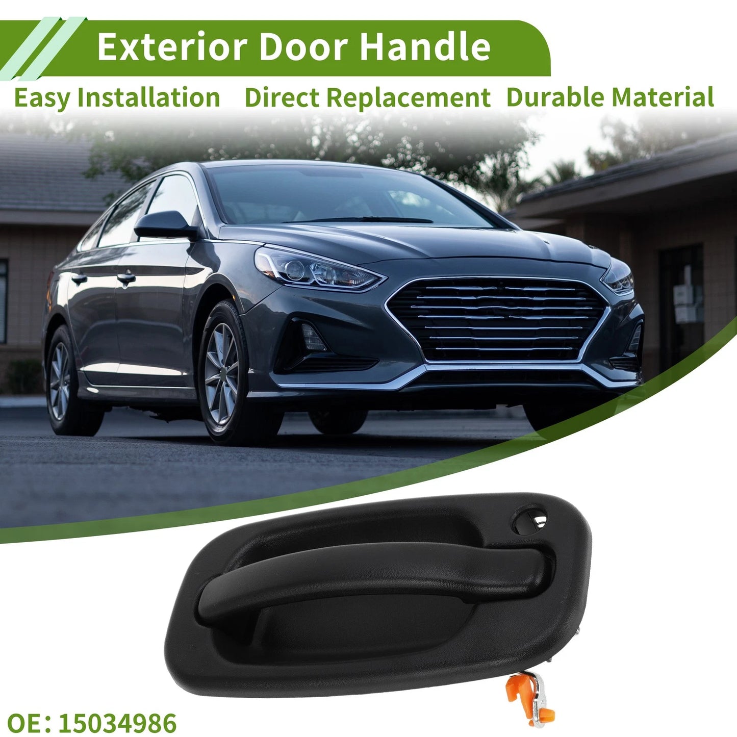 Exterior Door Handle for Chevrolet GMC Models Black Front Right