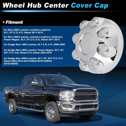 Silver Tone Wheel Hub Center Cap for Dodge Ram 1500 (06 - 08)