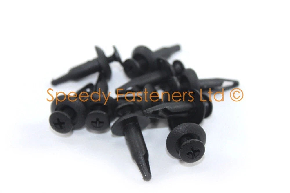 10x motorcycle clips fork head plastic screws rivets 6mm m6 border for Bike