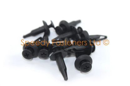 10x motorcycle clips fork head plastic screws rivets 6mm m6 border for Bike
