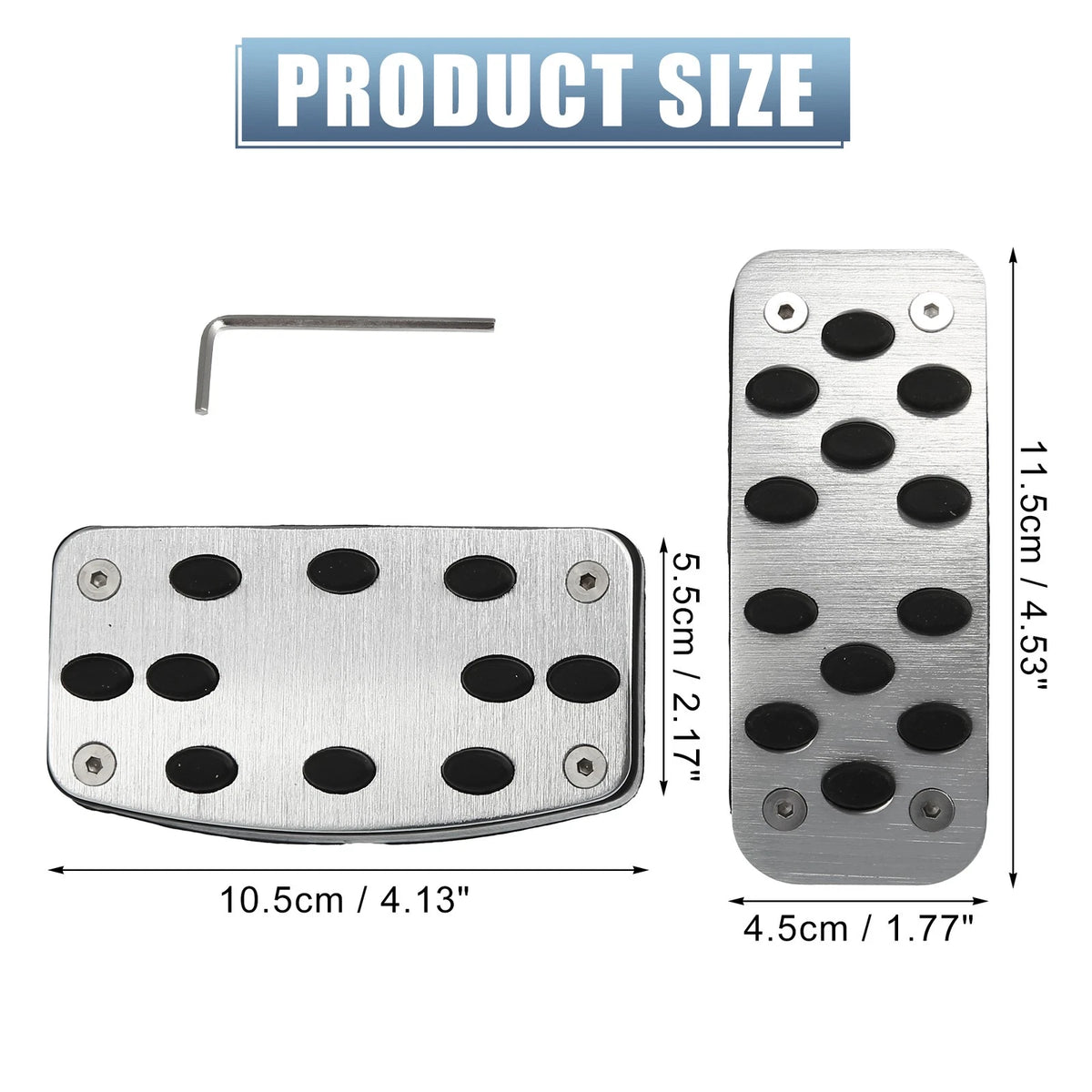 Anti-Slip Gas Brake Pedal Pads for Mitsubishi