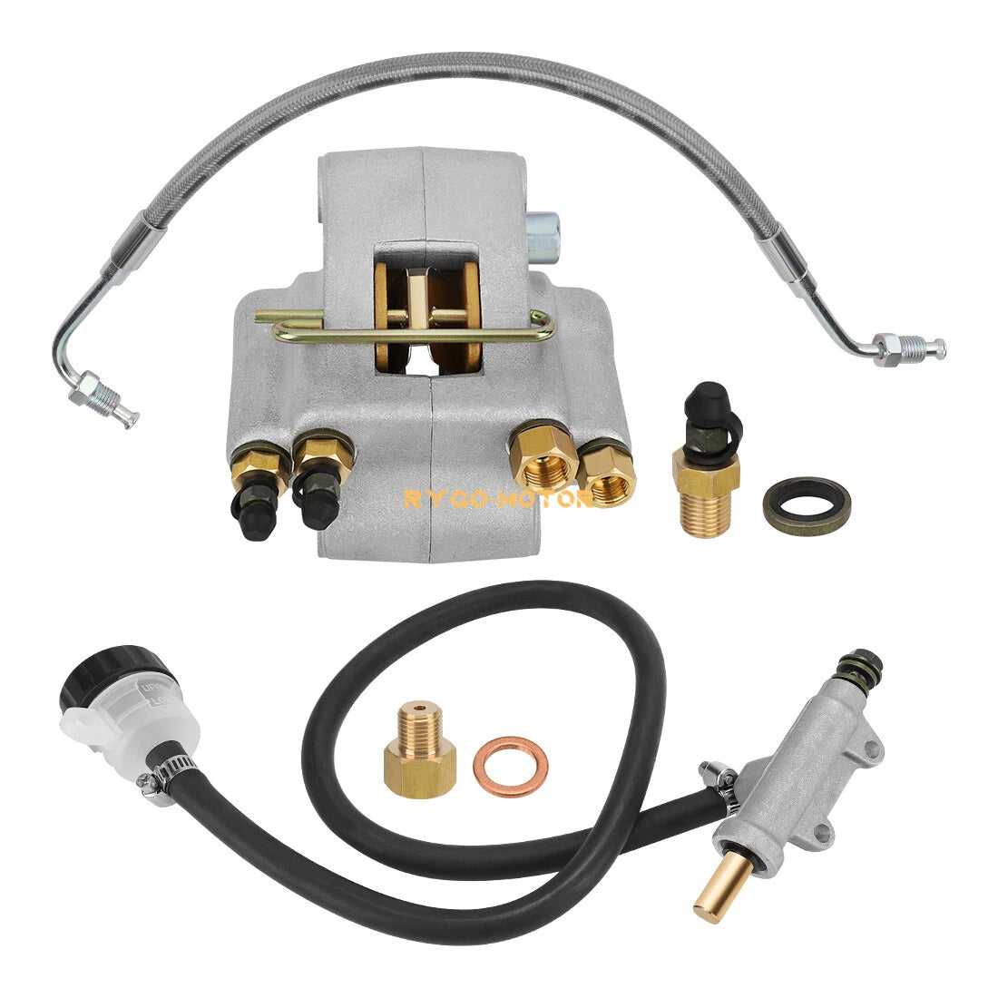 Rear Brake Caliper & Master Cylinder & Hose Line for Polaris Sportsman 500 400