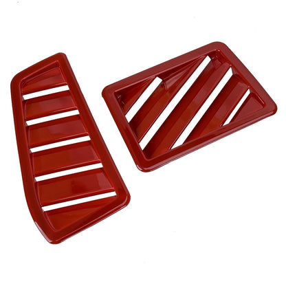 Red Dashboard Air Vent Outlet Cover Trim for Dodge Challenger (2009-2014)