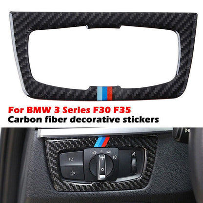 Real Carbon Fiber Interior Trim Decor Cover Sticker for BMW 3 4 Series (2012-2020)