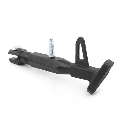 Adjustable Kickstand Foot Side Stand for Universal Motorcycle - Black