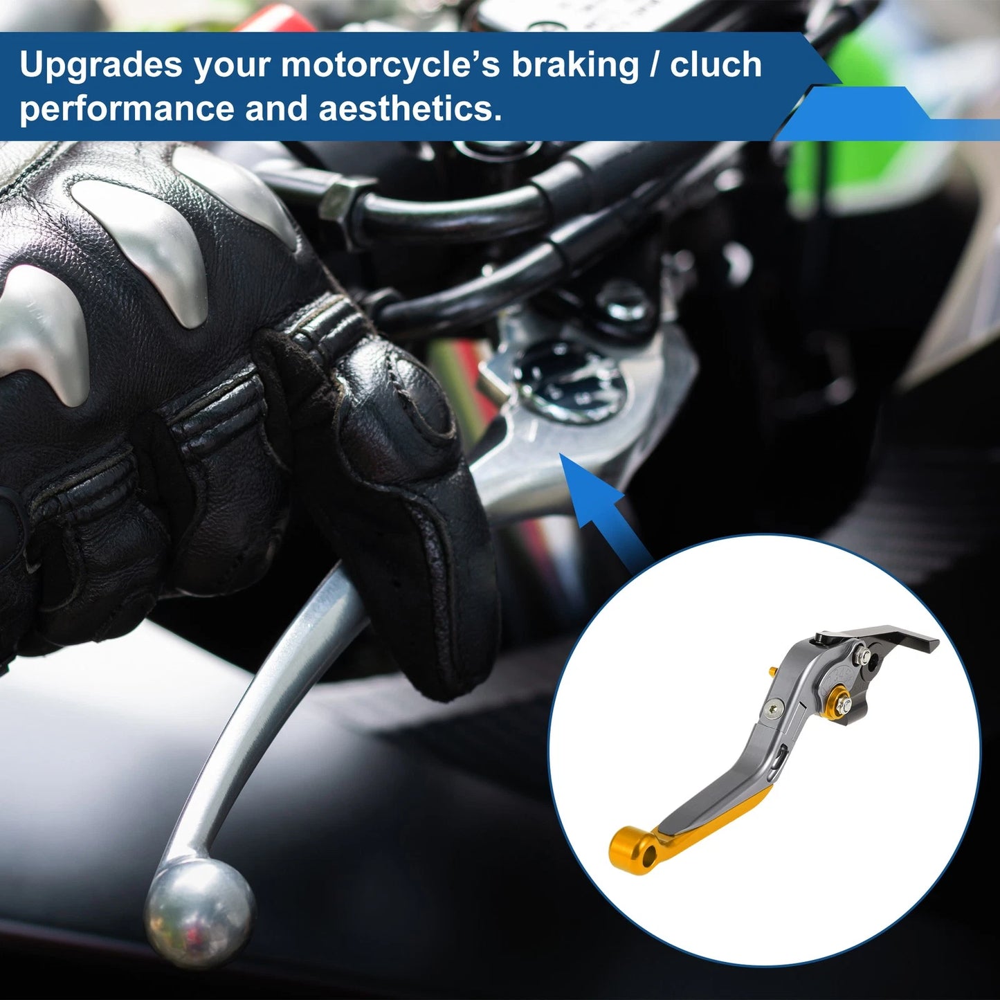 2 x Adjustable Short Long Brake Clutch Levers for Yamaha TMAX560 Titanium