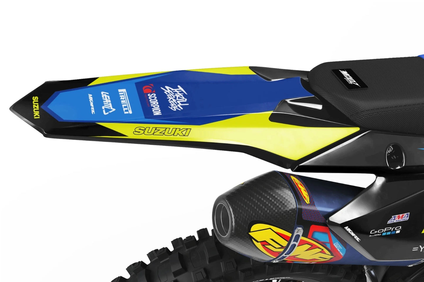 Throttle Style Decals for Suzuki RMZ 250 (2007-2009)