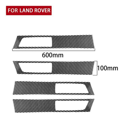 Carbon Fiber Inner Door Armrest Panel Trim For Land Rover Discovery 4 2010-2016