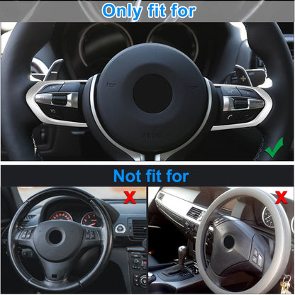 ABS Plastic Silver Tone Steering Wheel Cover Trim for BMW M2 (2016-2020)