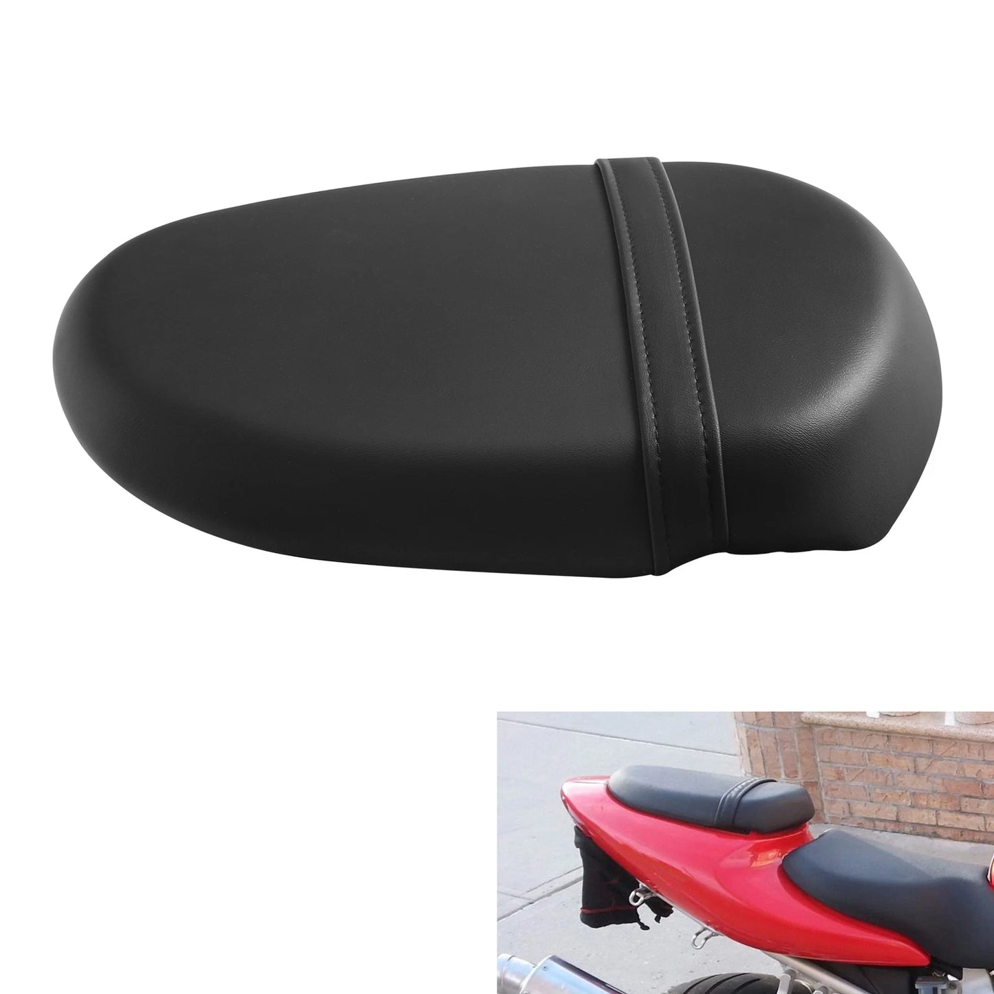 Rear Pillion Seat for Suzuki TL1000S (1997-2001) Black