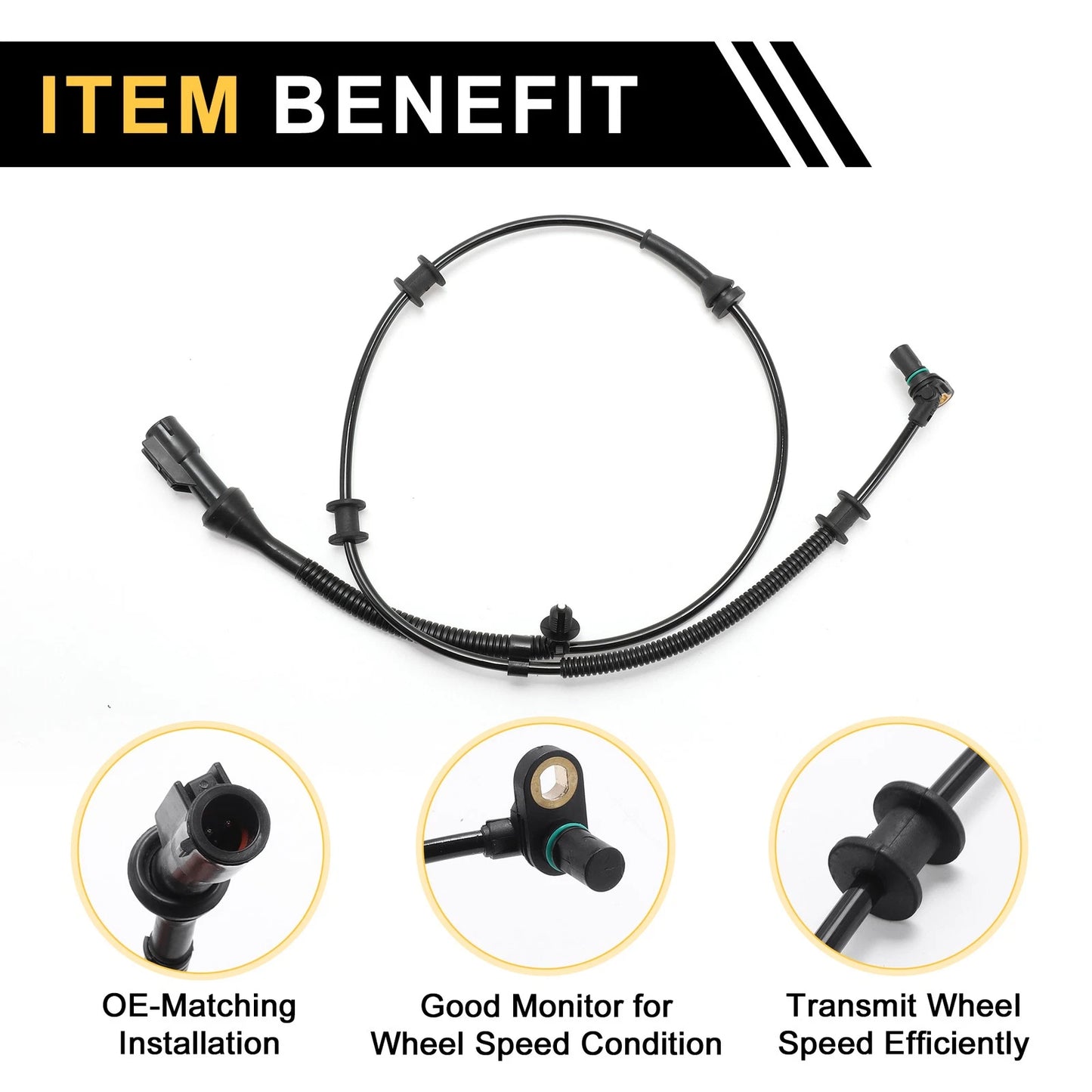 ABS Wheel Speed Sensor for Ford F-150 2004-2005 Front Left & Right